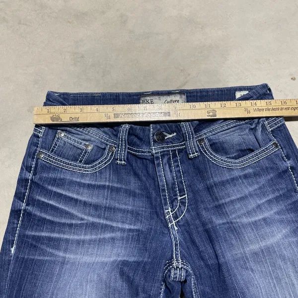 BKE Culture Stretch Bootcut Jeans Blue Medium Wash Women's SZ 30x28 Cowgirl - Image 4