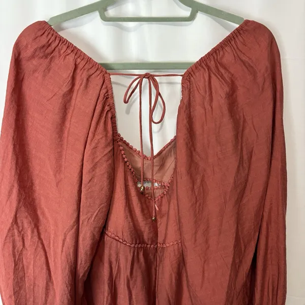 NWT Selfie Leslie XL Catch Feelings Dress Rose Red Milkmaid Coquette HoCo Rush - Image 13