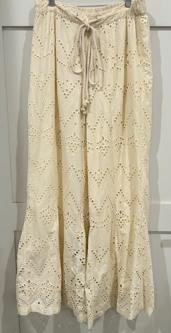 Free People Emma Eyelet Pants - Image 4