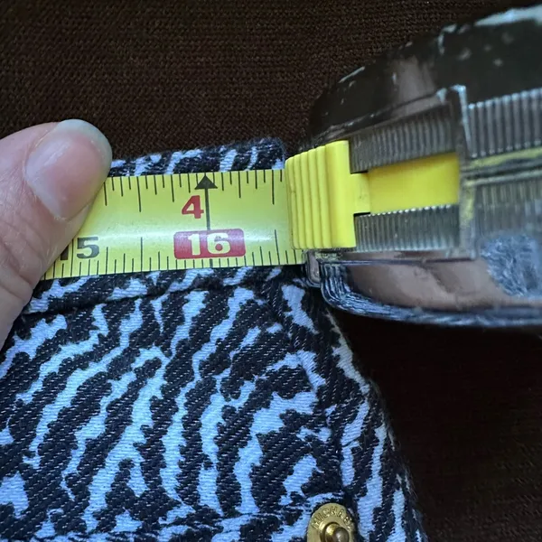 Michael Kors Zebra Print Pants Back pockets. High Waist No Zipper /Button Sz L - Image 7