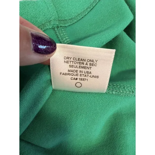 Aiko Green Sleeveless Sheath Dress Women’s Size Small Mesh Work‎ Career Cocktail - Image 13