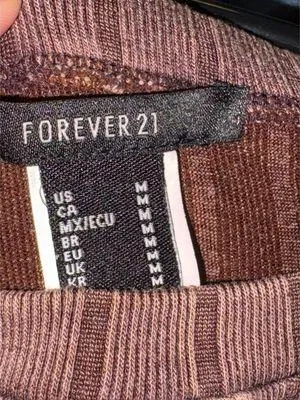 FOREVER 21 Brown Crop Top - Image 2