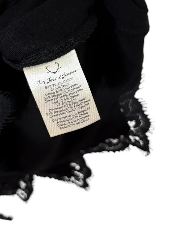 FOR LOVE & LEMONS Noir Mesh Lace Long Sleeve Mini Dress - Image 6