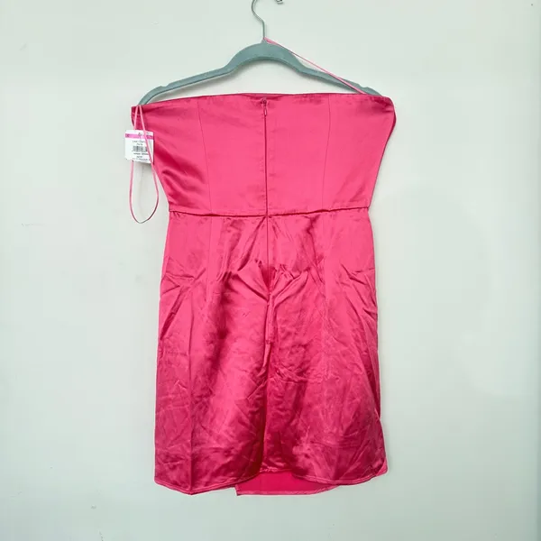 Sau Lee Pria Pink Strapless Mini Dress - Image 7