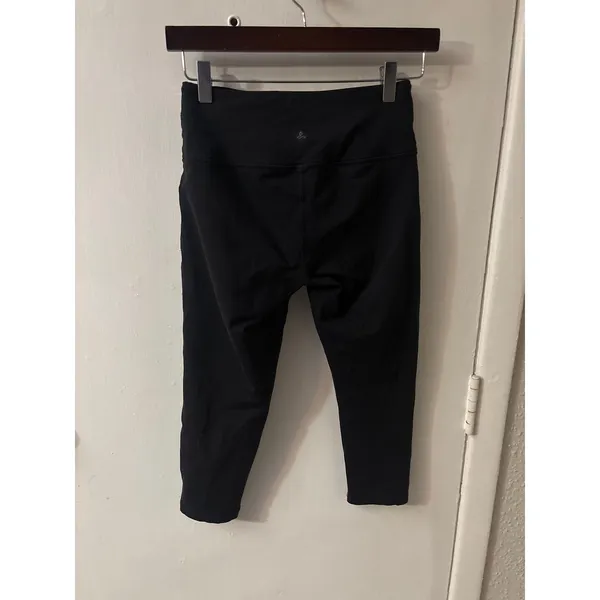 PrAna Black Capri Legging Pants S Athleisure Activewear Casual Sportswear Cozy - Image 3