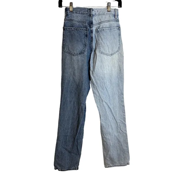 Pacsun Two Toned Straight Leg Jeans Womens Size 24 Button Fly - Image 4