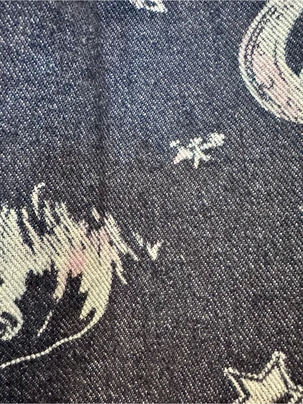 Cali 1850 Western Print Wide Leg Crop Ankle Sark Wash Denim Jeans Size 26/3 - Image 10