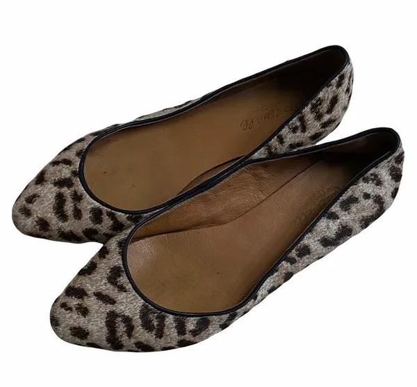 Madewell Calf Hair Pointed Flat Shoes Sz 7 - Image 4