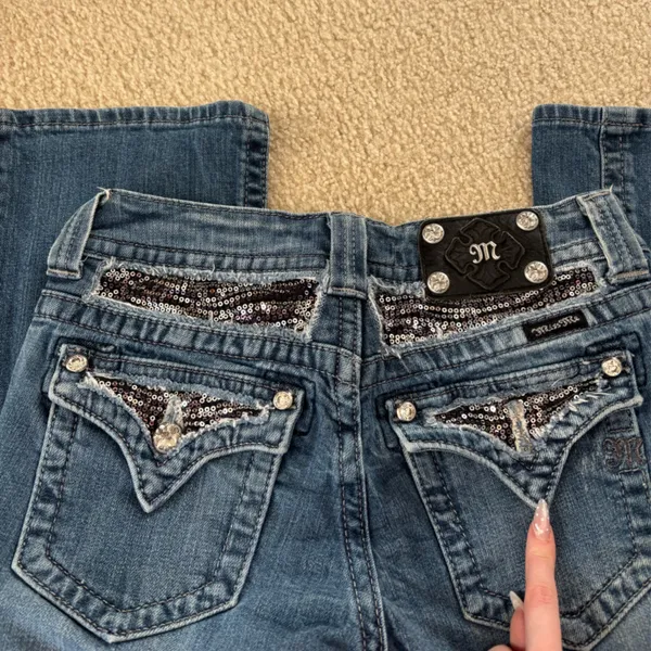 Miss Me Bling Bootcut Jeans - Image 2