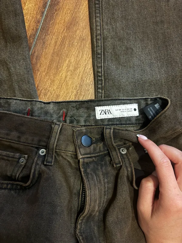 ZARA Brown Jeans Denim - Image 2