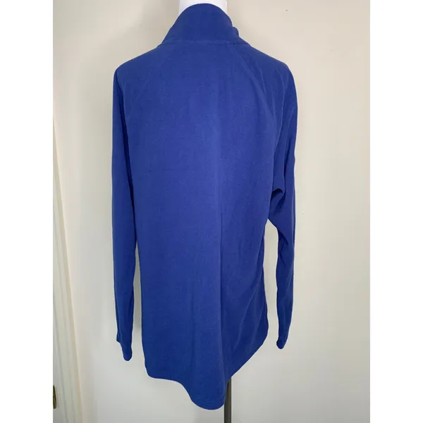 Natural Reflections Blue Fleece Pullover Top Sz XL Gorpcore Cabin Core - Image 2