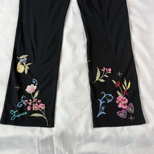 NWT‎ Johnny Was M Embroidered Paris France Leggings Art To Wear Boho Fairycore - Image 6