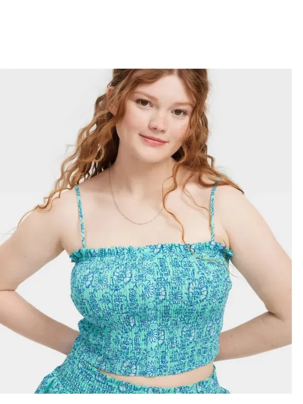 Roller Rabbit x Target Women's Garden Floral Smocked Peplum Tank Top and skirt - Image 5