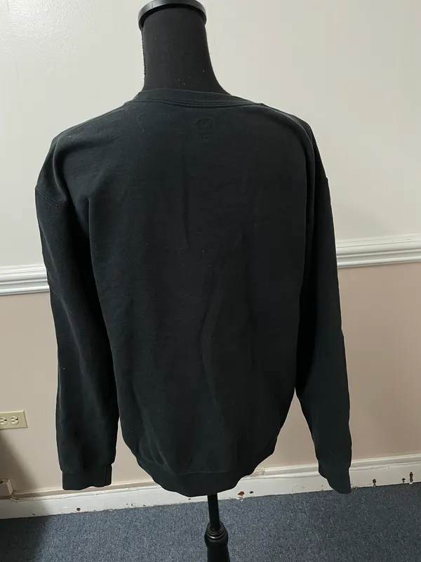 Black Pull Over Sweatshirt Size Medium - Image 3