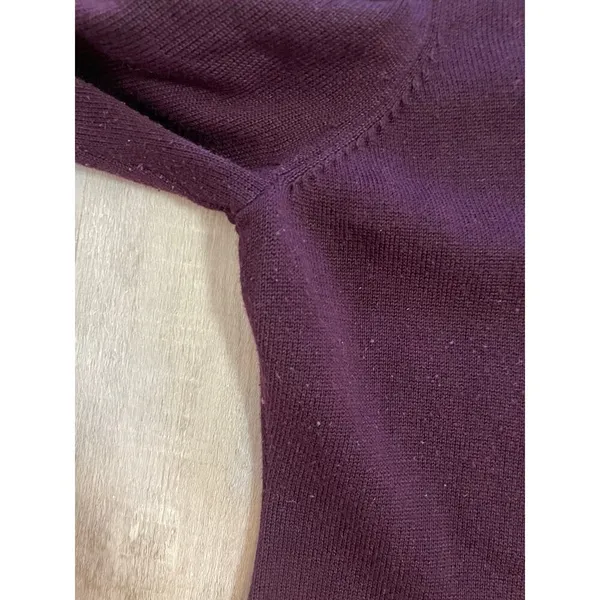 Calvin Klein Women's Puff-Sleeve Sweater Dress. Size XL. Eggplant - Image 12