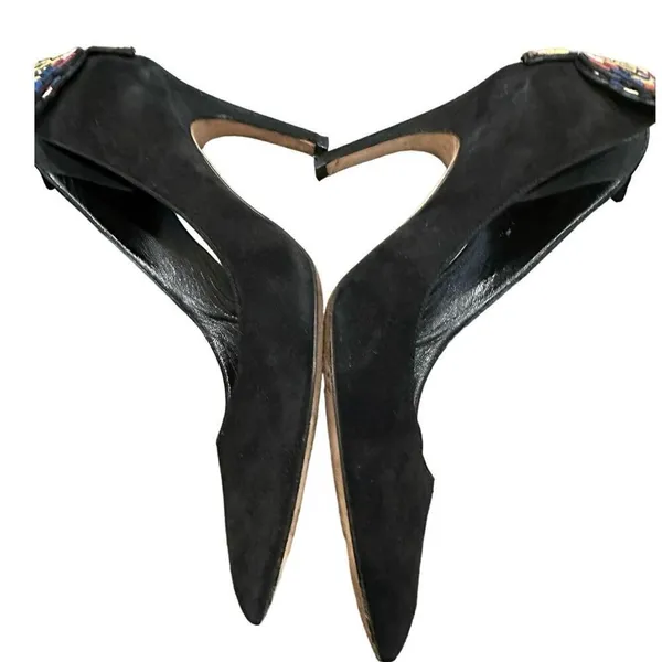 Christian Dior Bee Accent Suede Slingback Pumps size 36.5 - Image 7