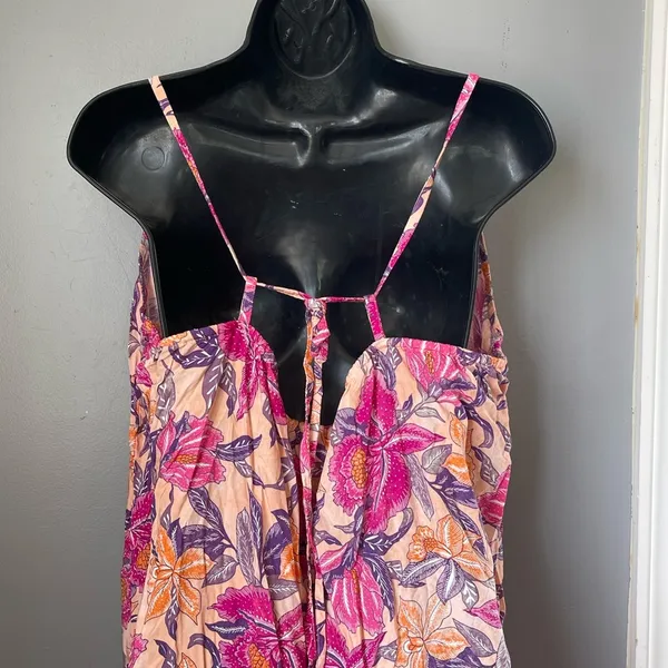 Old Navy Floral Maxi Dress - Pink and Orange - Image 3