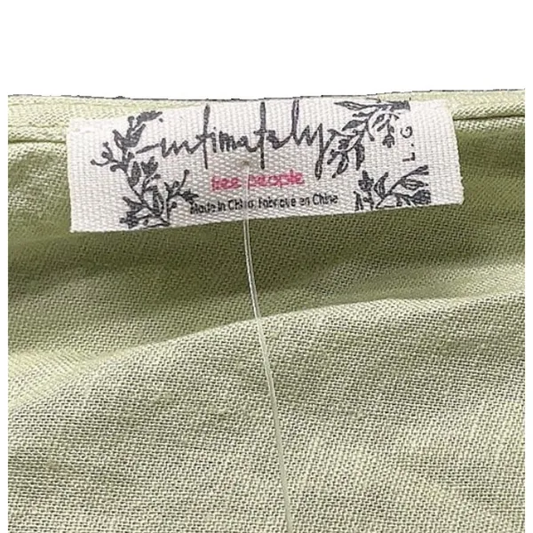 Free People Intimately NWT One Shoulder Ruffle Bodysuit Matcha Green Sz Large - Image 5