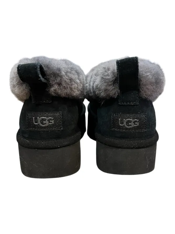 UGG Nita Genuine Shearling Slipper Black Gray Platform NWOB Women’s 7 - Image 8