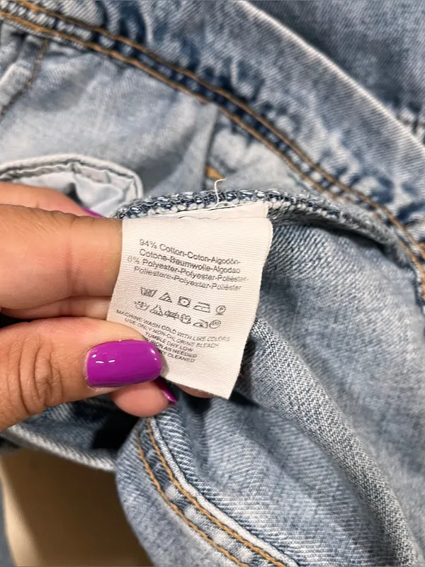 Free People x We The Free Rumors Denim Trucker Jacket SIze: Small biker Y2K EUC - Image 9