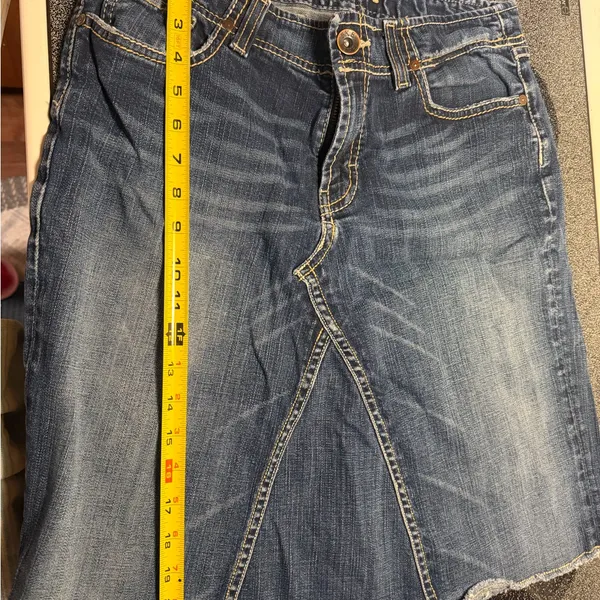 BKE Dark Blue Denim Women's Skirt - Image 7
