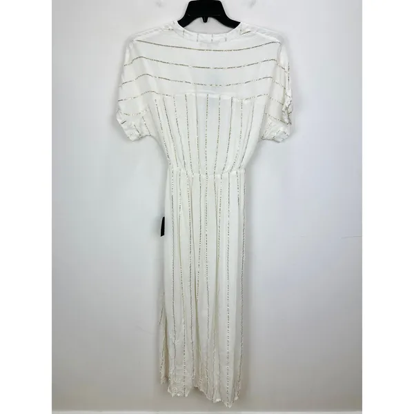 Lulus Goddess Vibes Ivory Gold Striped Dolman Sleeve Maxi Dress Resort XS NWT - Image 7
