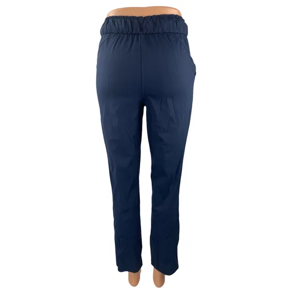 Lululemon Women's Blue High Rise Yoga Athletic Activewear Track Trousers Pants 0 - Image 4