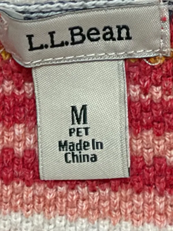 L.L. Bean Women’s Crewneck Longsleeve Multicolored Sweater Size Medium - Image 3