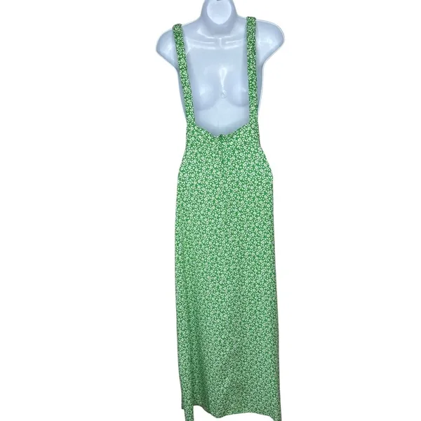 ASOS Plunge Maxi Dress in a Green Based Ditsy Floral Print - Size 10 - Image 4