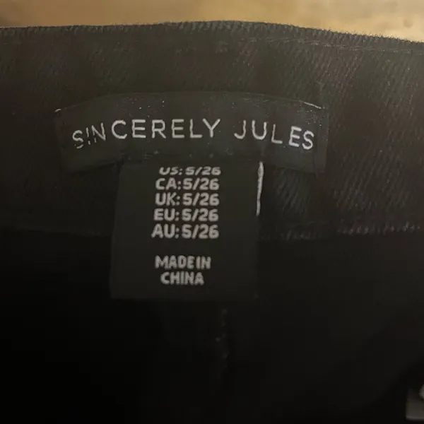 Sincerely Jules‎ Black High Slit Maxi Skirt Size 5/26 - Image 9