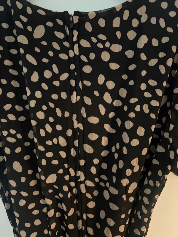 Mi Ami Francesca's Black and Taupe Mini Dress - Image 8