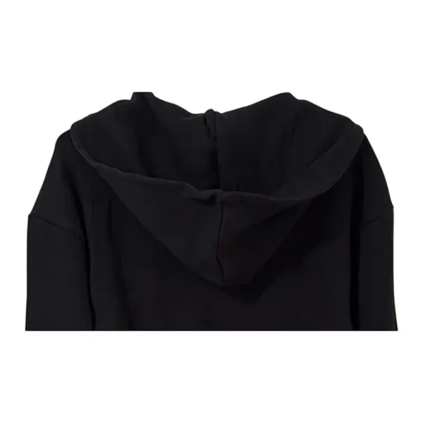 NWT WeWoreWhat Cropped Half Zip Fleece Cotton Hoodie Long Sleeve Small Black - Image 7