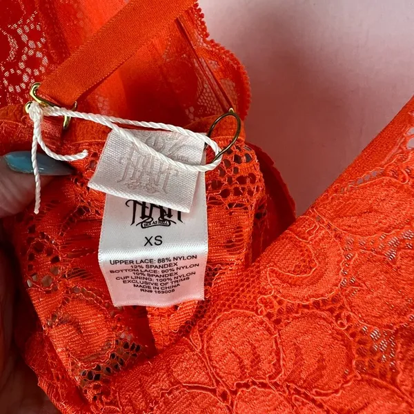NWT We are HAH Comin' In HAHt Lace Bodysuit Burnt Orange Size XS NEW - Image 7