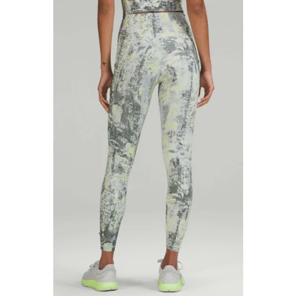 Lululemon Wunder Train High Rise Tights with Pockets 25" Smoked Spruce Multi 6 - Image 3