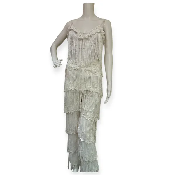 Miss Circle Fringe Set Tan Size XS - Image 6