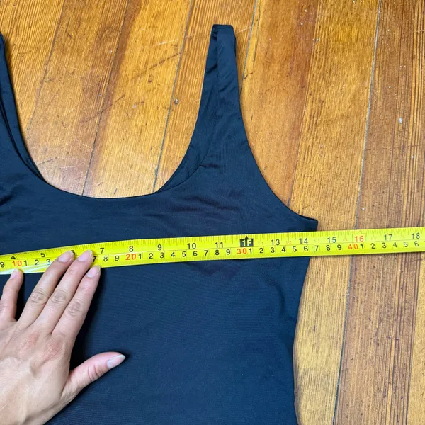 Abercrombie & Fitch Black Scoop Neck One-Piece - Image 5