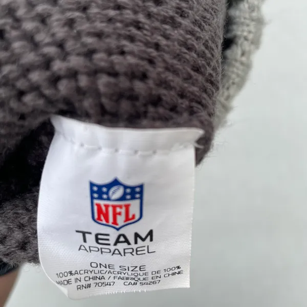 NFL Seattle Seahawks Grey Knit Beanie - Image 4