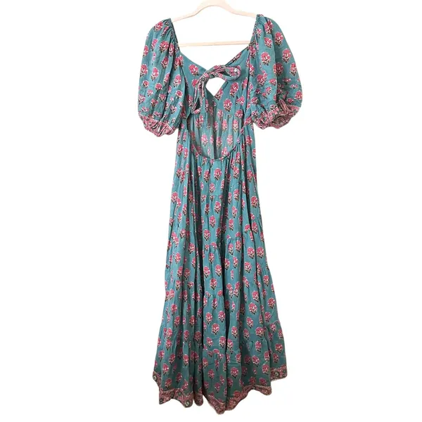 SAYLOR Annaleise Floral Tie Back Midi‎ Dress Medium - Image 3