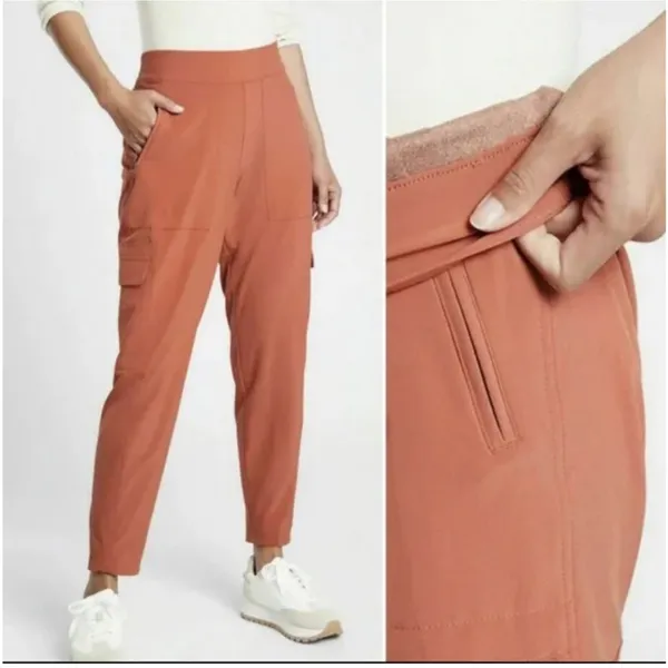 Athleta‎ Women's Etruscan Red Chelsea Cargo Lined Pant Style #631619 Size 12 - Image 2