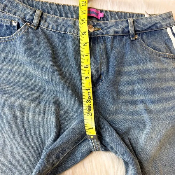 Edikted Ribbon Washed Low Rise Baggy Jeans Size XL - Image 11