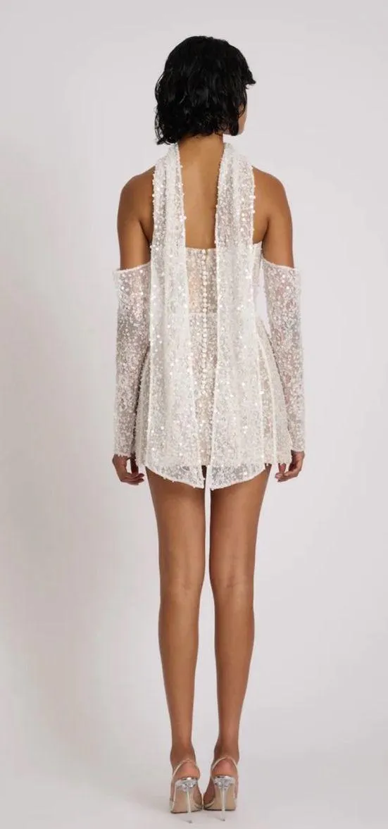 Eliya the label mini reception dress White - Image 3
