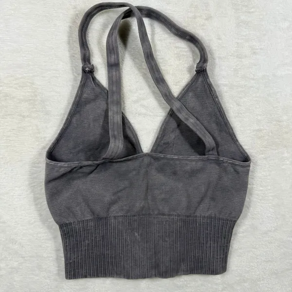 Free People FP Movement Happiness Runs Crop Tank Charcoal Grey XS/S F6436HD - Image 5