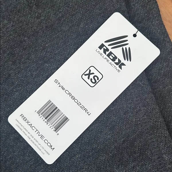 NWT Gray RBX Prime Ready To Roll Fleece Zip Mock Neck Pullover - Image 5