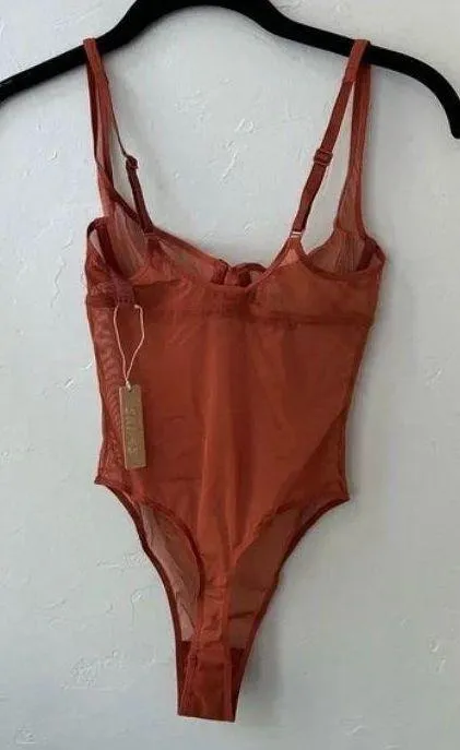 SKIMS Ultra Fine Mesh Bodysuit NWT XXS - Image 2