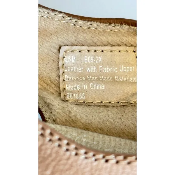 Dr Scholl’s Advanced Comfort Tan leather memory foam fisherman sandals sz 6.5 - Image 5
