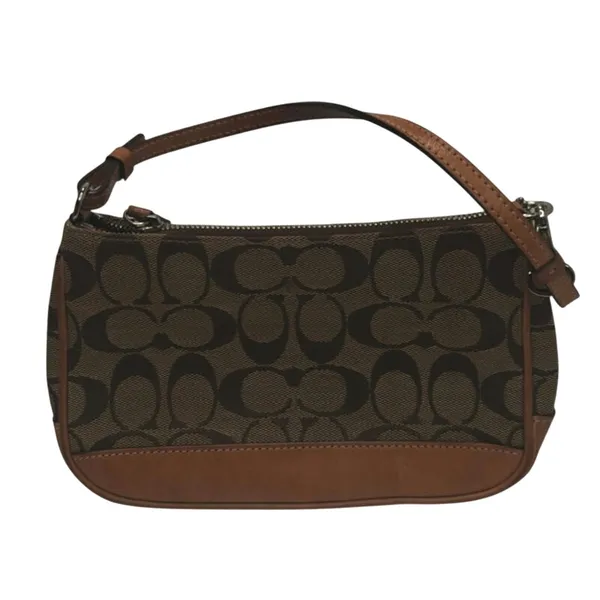 Vintage tan Coach demi mini canvas leather #6094 - Image 3