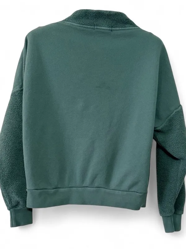 PerfectWhiteTee Women’s The Tyra 1/4 Zip Pullover Cotton Sweater Size Small - Image 12