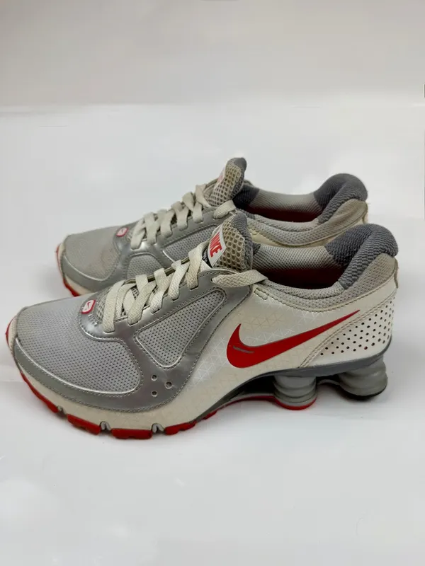 Nike Shox Turbo 10 Women's 7.5 Silver Red‎ Y2K Running Shoes - Image 3