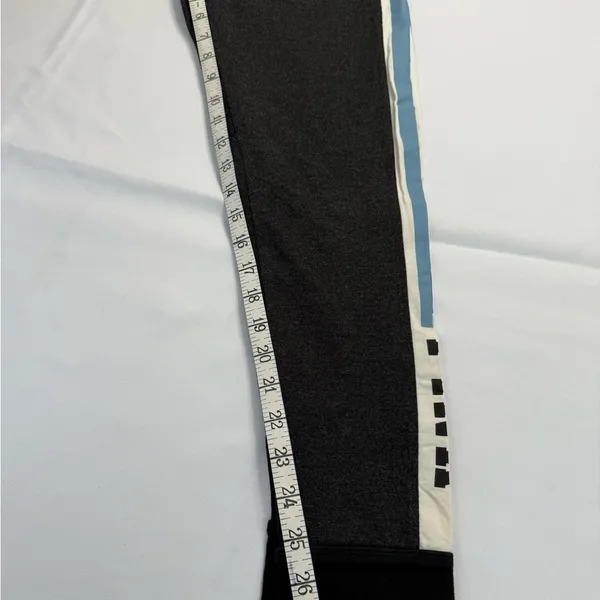 Victoria's Secret Black and Pink Track Pants with Stripe Design - Image 4