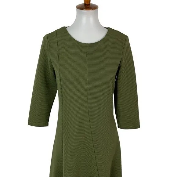 ASOS VILA Clothes Women's Dress Small‎ Green Long Sleeve Career Back Zip - Image 2